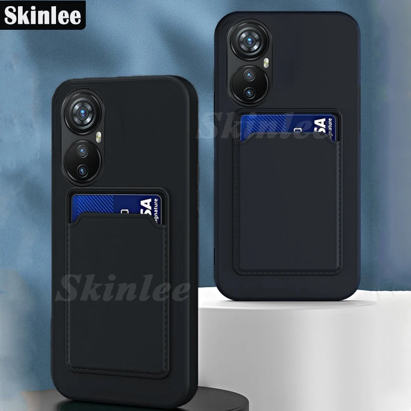 Skinlee Case For Blackview A200 Pro With Luxury Card Slot Wallet Silicone Soft Shell For Blackview A200Pro Phone Cover