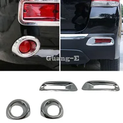 For Toyota Highlander 2008 2009 2010 2011 2012 2013 2014 Car Rear Tail Fog Light Lamp Frame Stick ABS Chrome Cover Trim Stick