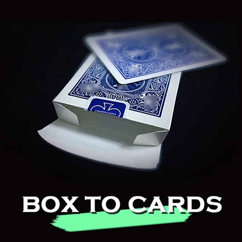 

Box to Cards Magic Tricks Magician Close Up Street Illusions Gimmicks Mentalism Props Visual Cards Appearing in Empty Box Magia