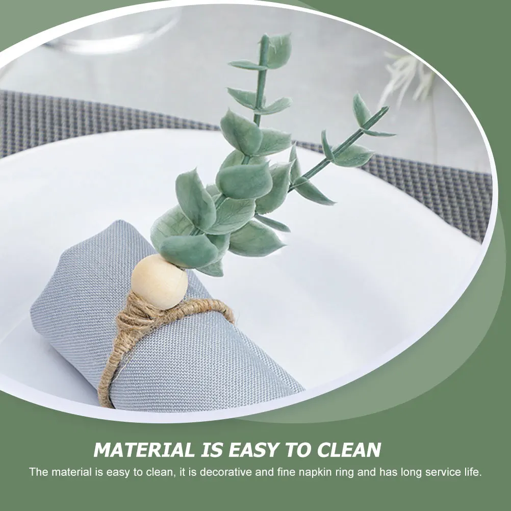 

4Pcs Napkin Rings Simulation Plant Design Elegant Dining Table Decoration Napkin Holders Creative Plant Modeling Buckles