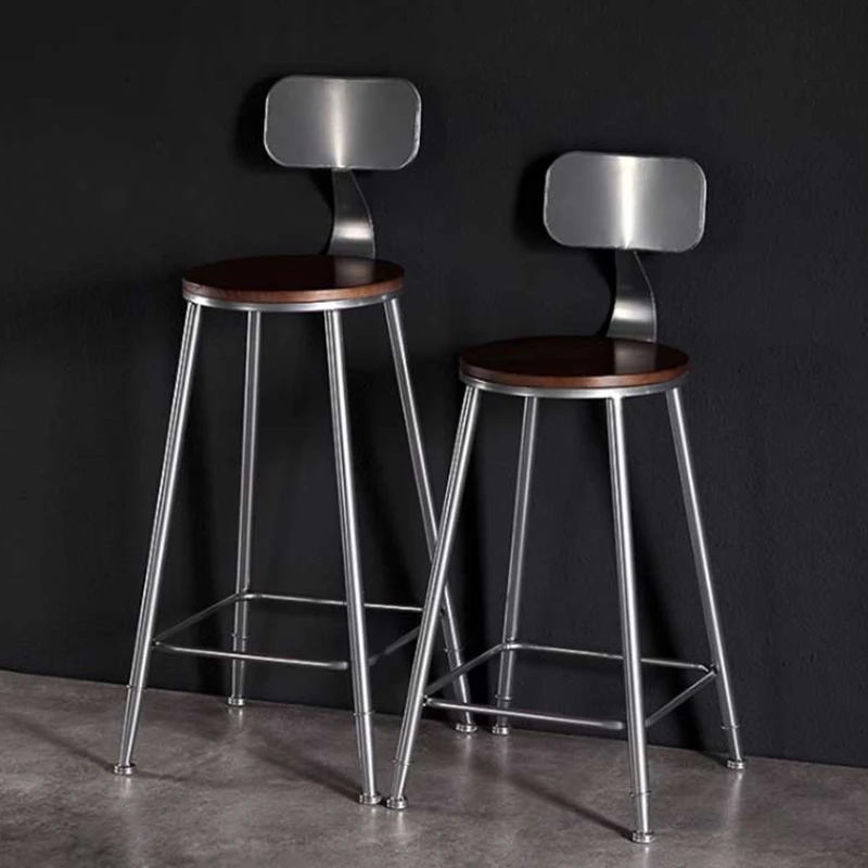 Minimalistic Modern Accent Bar Chair Stool Lounge Design Nordic High Bar Chair Comfortable Metal Chaises Salle Manger Furniture