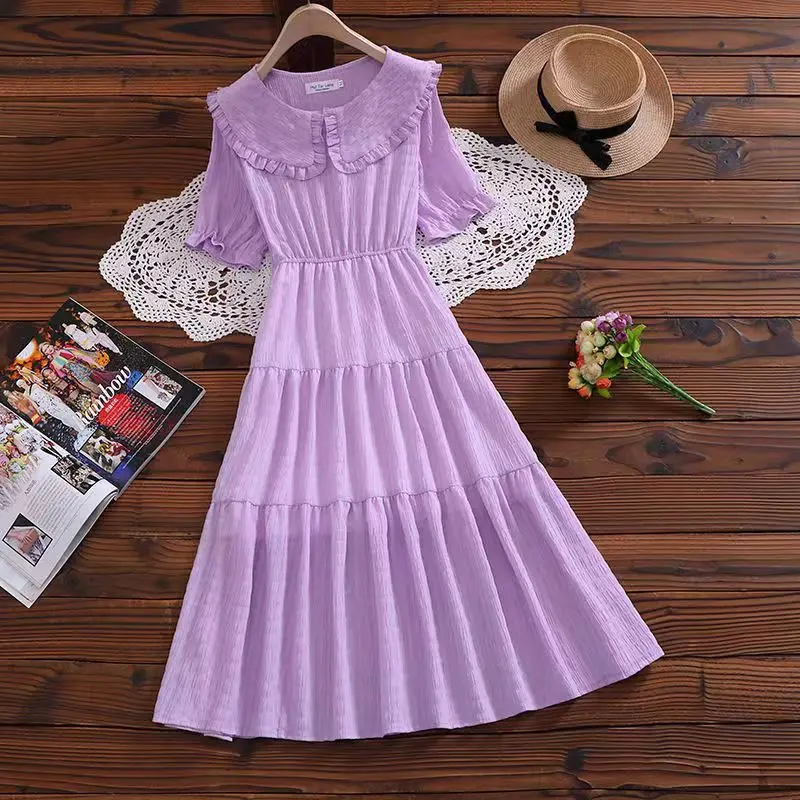 New Girl Dress Kids Dresses For Girls Ruffle Pleated Kids Dress Spring Summer Cute Beach Dress For Girls Party 8 10 12 Year