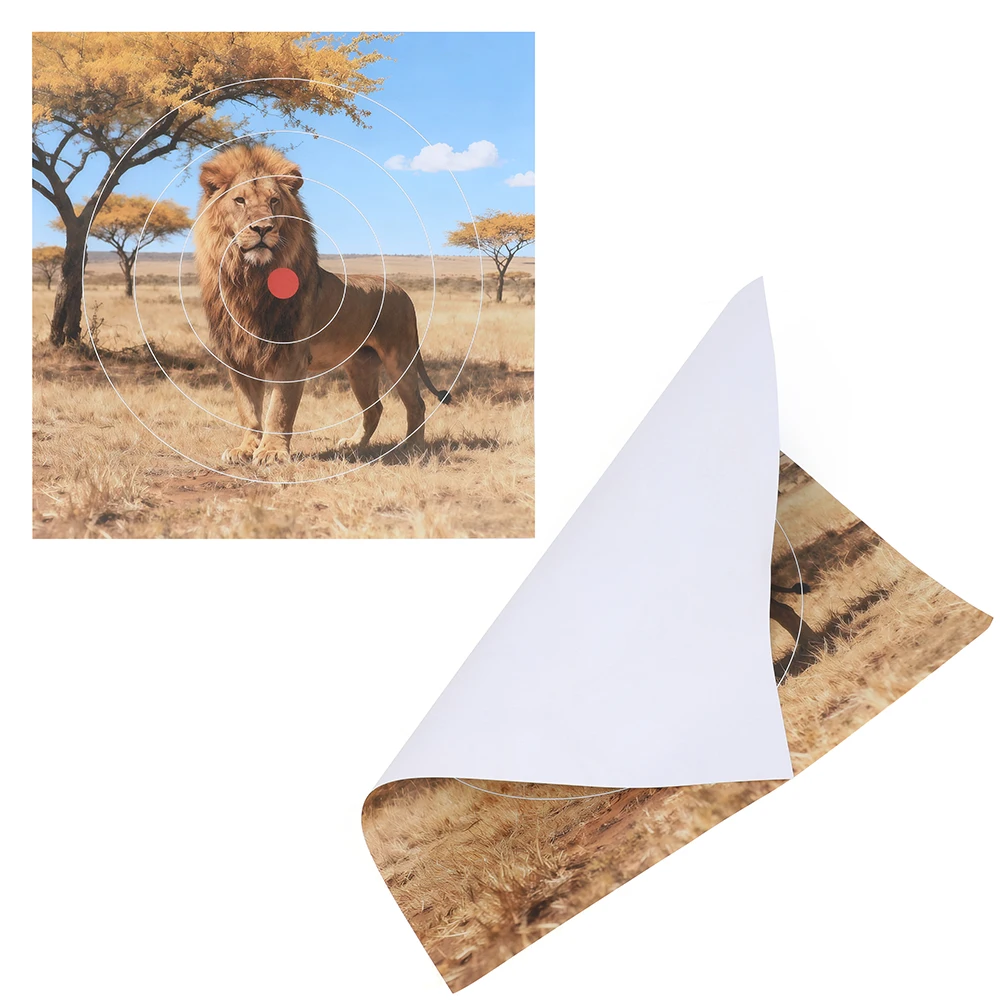 

40x40cm Archery Target Paper Wild Animal Pattern Target Paper Compound Recurve Bow Shooting Hunting Target Face 10/20pcs