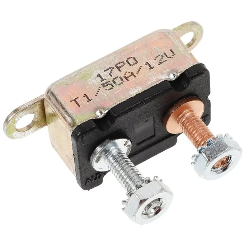 

ABBP-DC 12V 50A Automatic Reset Circuit Breaker, 30A Overcurrent Protection For Cars, Trucks, Rvs, Boats, 24V Compatible