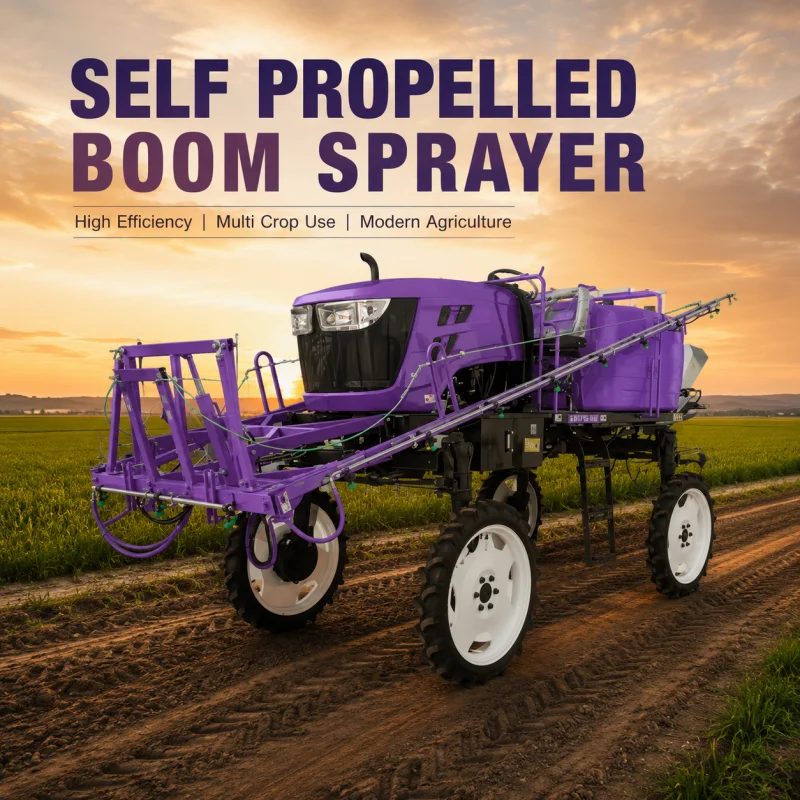 Self Propelled High Clearance Boom Sprayer Tall Crop Yield Booster Machine For Large Scale Corn Sorghum Field Operations