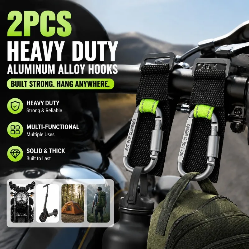 Universal Reflective Helmet Front Hook for Bicycles Motorcycles Multifunctional Hanging Bracket Secure Helmet Storage Accessory