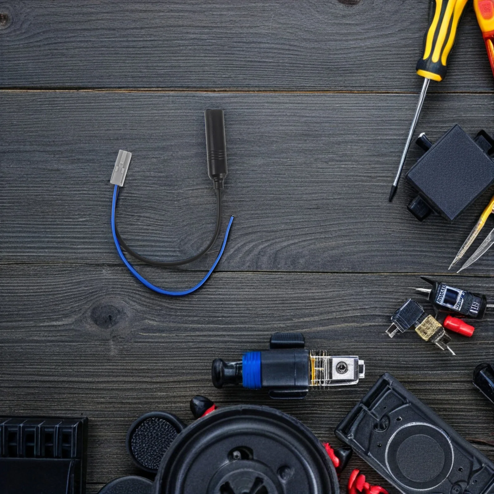 

Antenna Adapter Antenna Conversion Cable Easy Install Standard Stereo Radio Extension Cable Vehicle Compatible