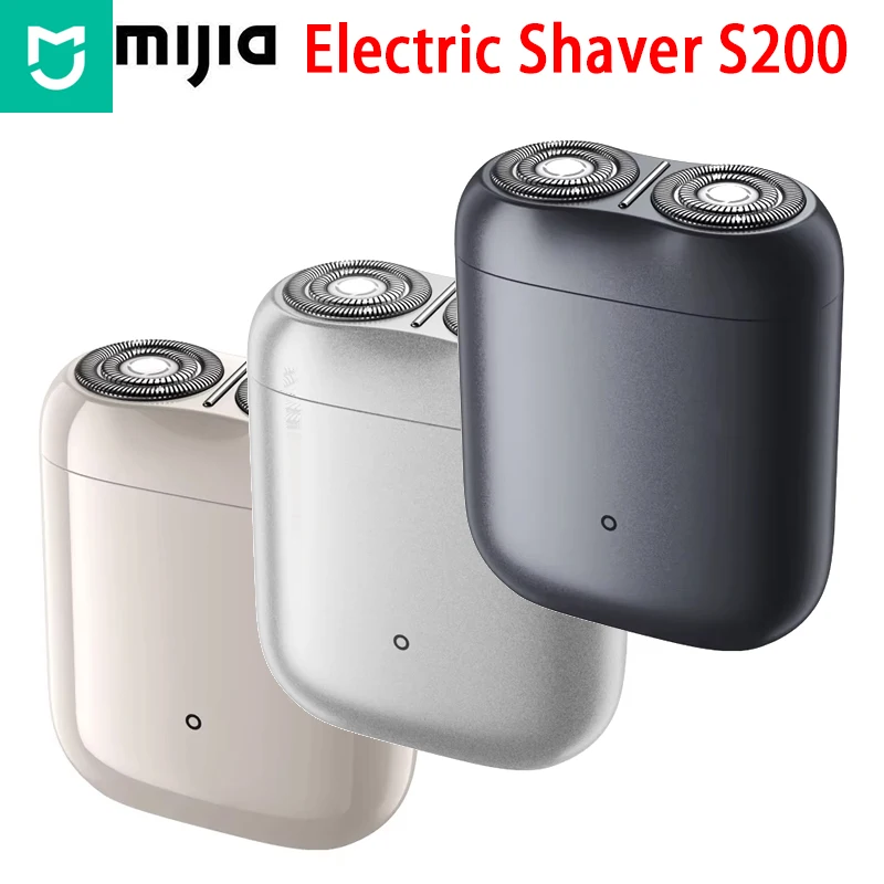 

Mijia Electric Shaver S200 Portable IPX7 Wet Dry Shaving Rechargeable Magnetic Suction Blade Head Razors for Shaving Men Machine