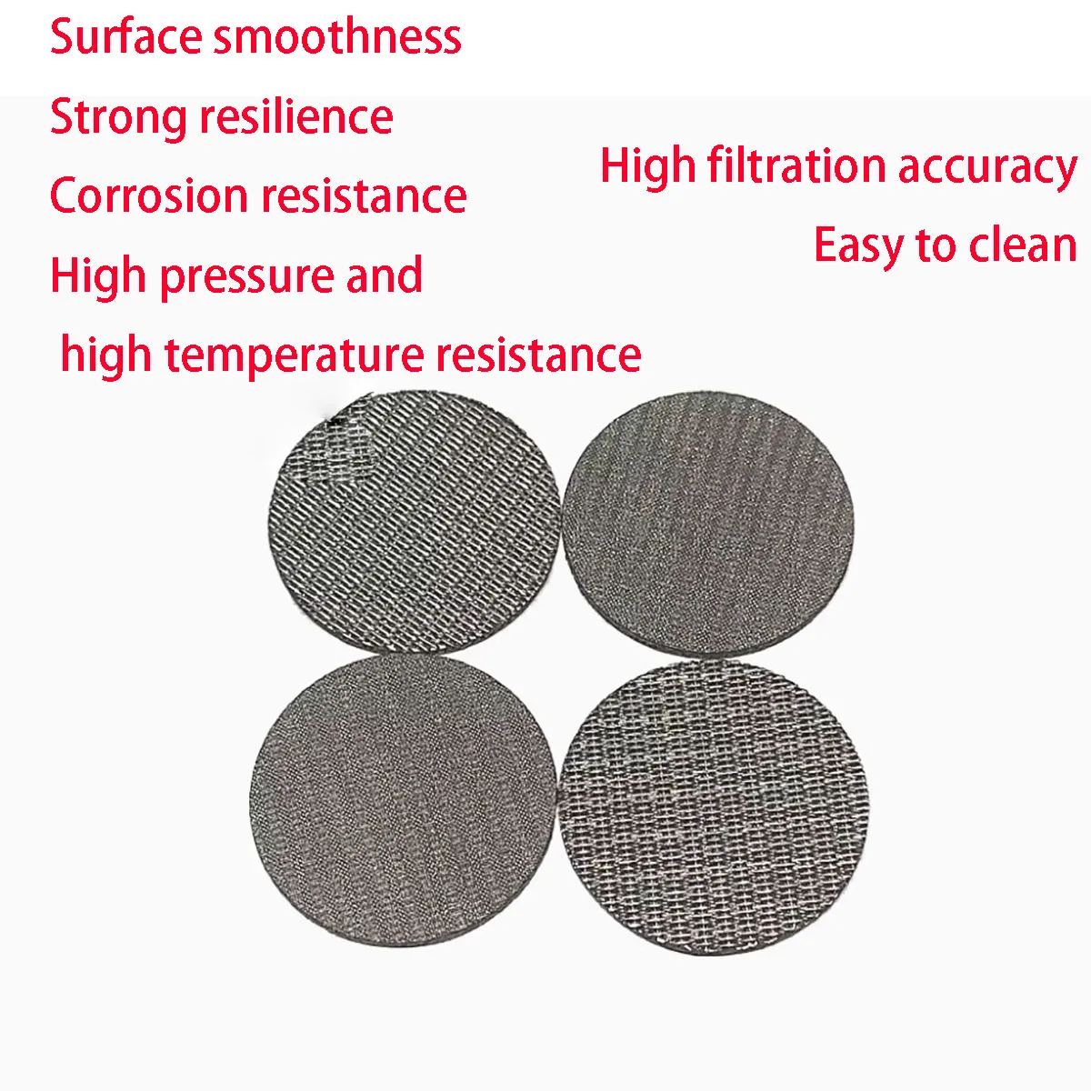 2mm Thick 316 Stainless Steel Sintered Mesh Filter Disc Multi-Layer Industrial Filtration Element for Liquid Air Oil view 4