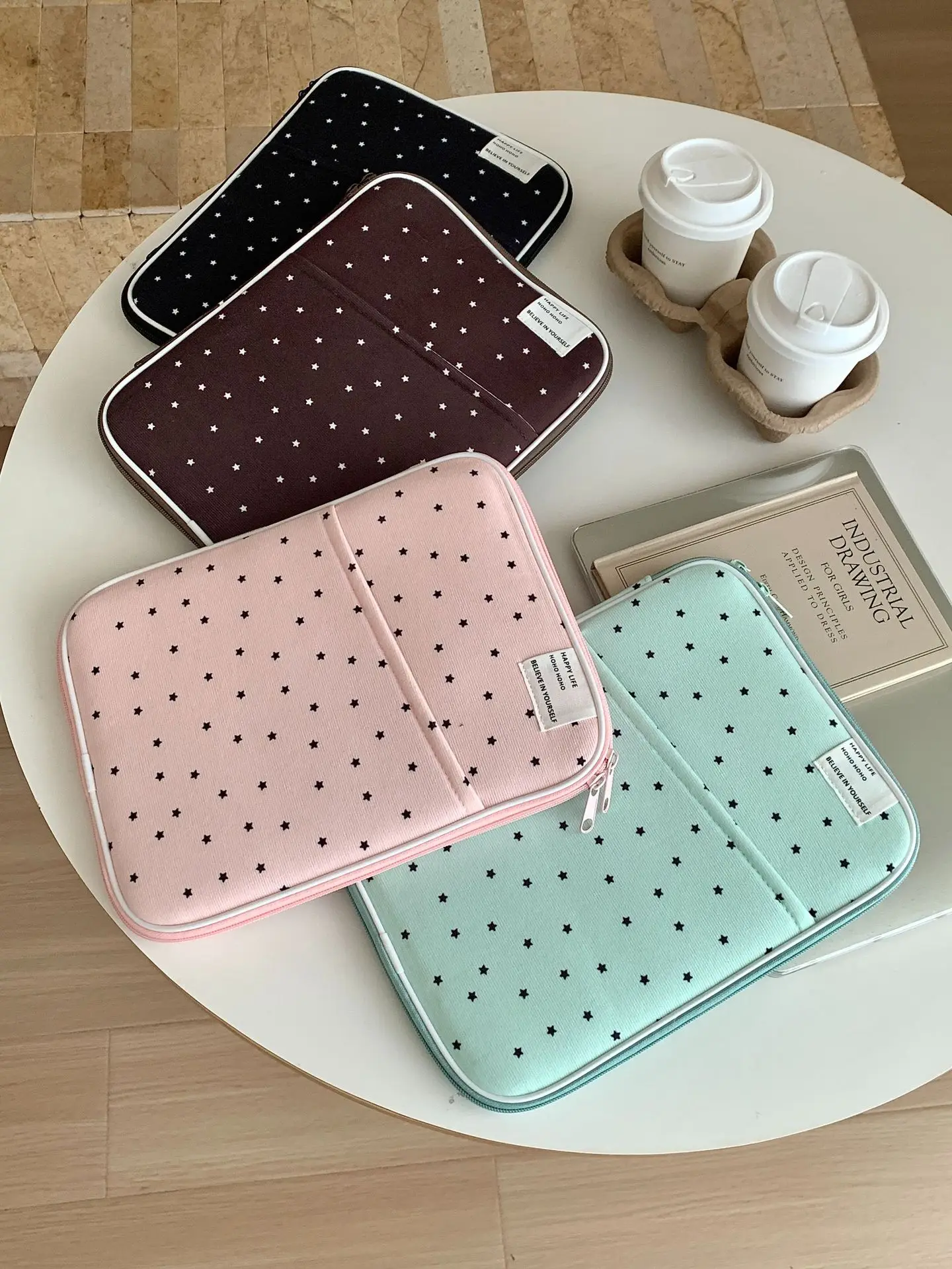 

Cute Star Tablet Bag For Ipad Pro11 Air4/5 10.9 10.5 10.2 9.7 Galaxy Tab S9/S8 11 12.9 Tablet Pouch 13.3 14 Inch Laptop sleeve