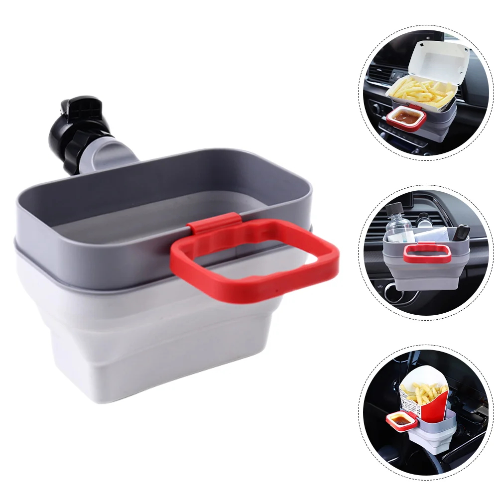 Ketchup Car Storage Box Sauce Holder for Air Vent Seasoning French Fry with Cup Dipping Sauces Clip