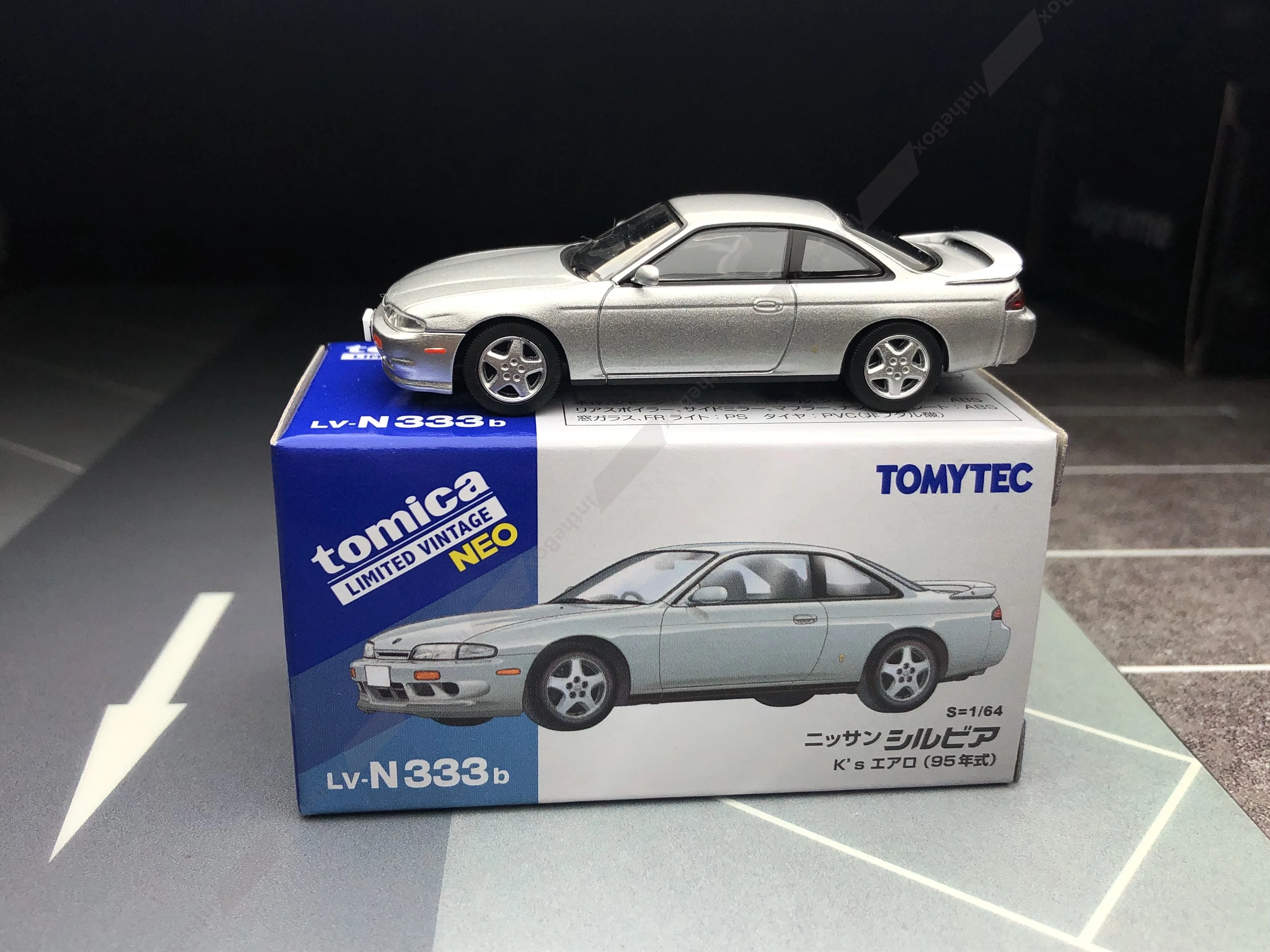 Tomica Limited Vintage Neo Tomytec LV-N333b Silvia K's Aero Diecast Model Car Collection Limited Edition Hobbyspielzeug