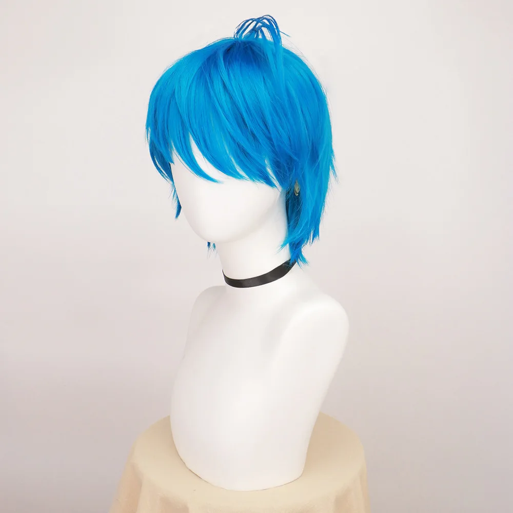 Halloween women Movie Inside Joy cosplay blue wig Outside blue short hair costumes