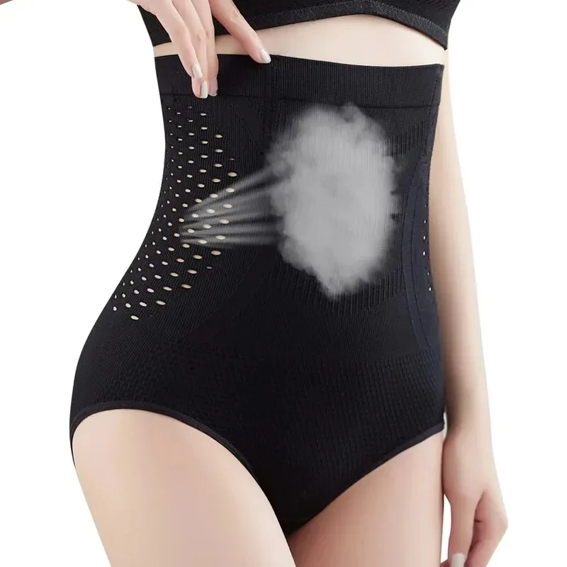 High Waist Shaping Panties For Women Breathable Hollow Out Belly Tummy Control Brief Shapewear Body Shaper Slimming Underwear