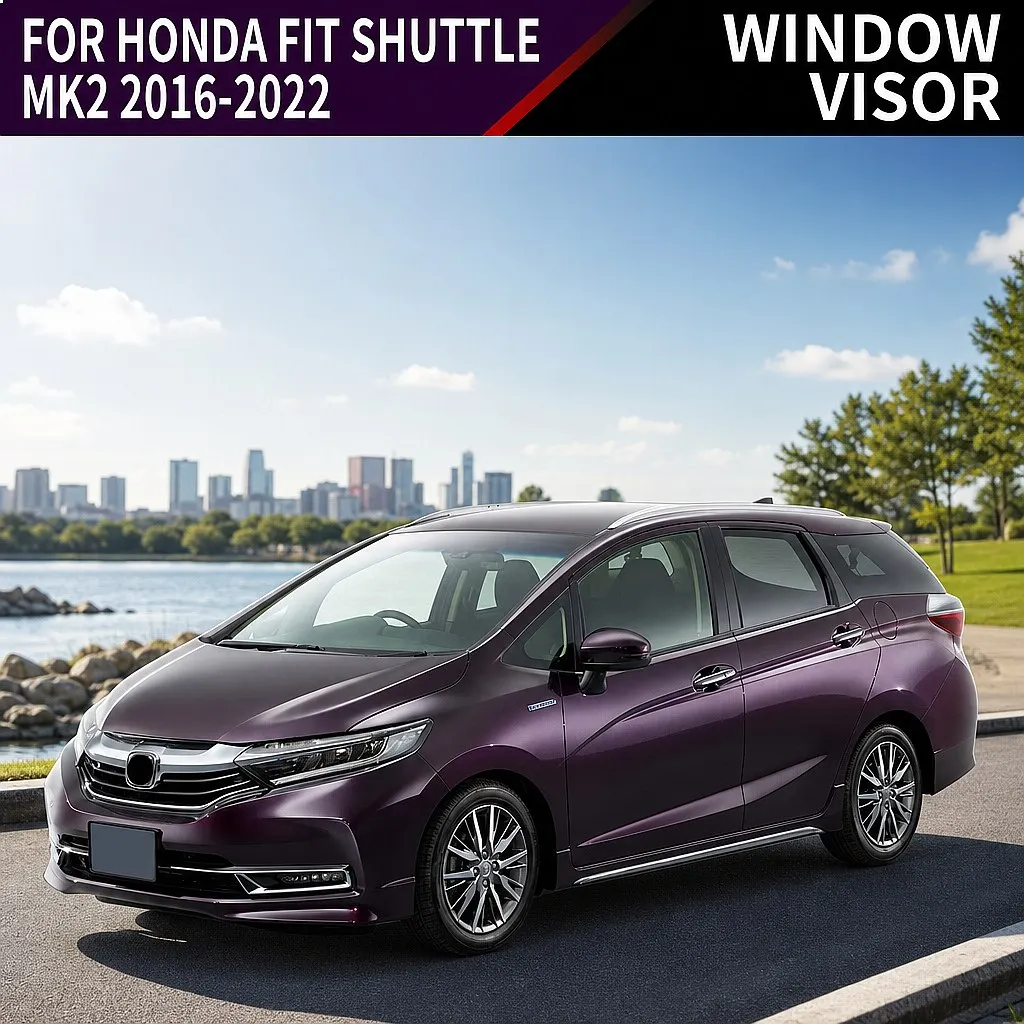 

For HONDA FIT Shuttle 2016-2022 Car Window Visor Rain Sun Shade Side Shield Auto Accessories