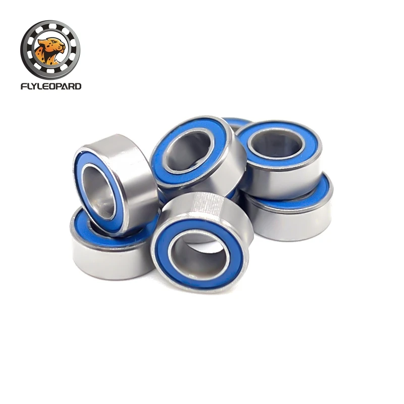 10Pcs R166RS Ball Bearing 4.762x9.525x3.175mm Chrome Steel  ABEC-7 Double Rubber Sealed R166-2RS