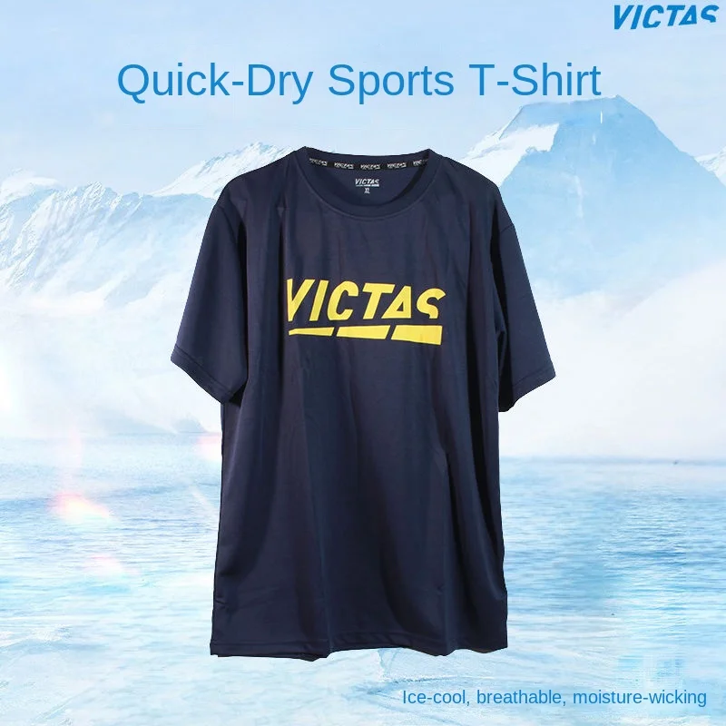 VICTAS Table Tennis Uniform Short Sleeved Training Clothes Sports T-shirt