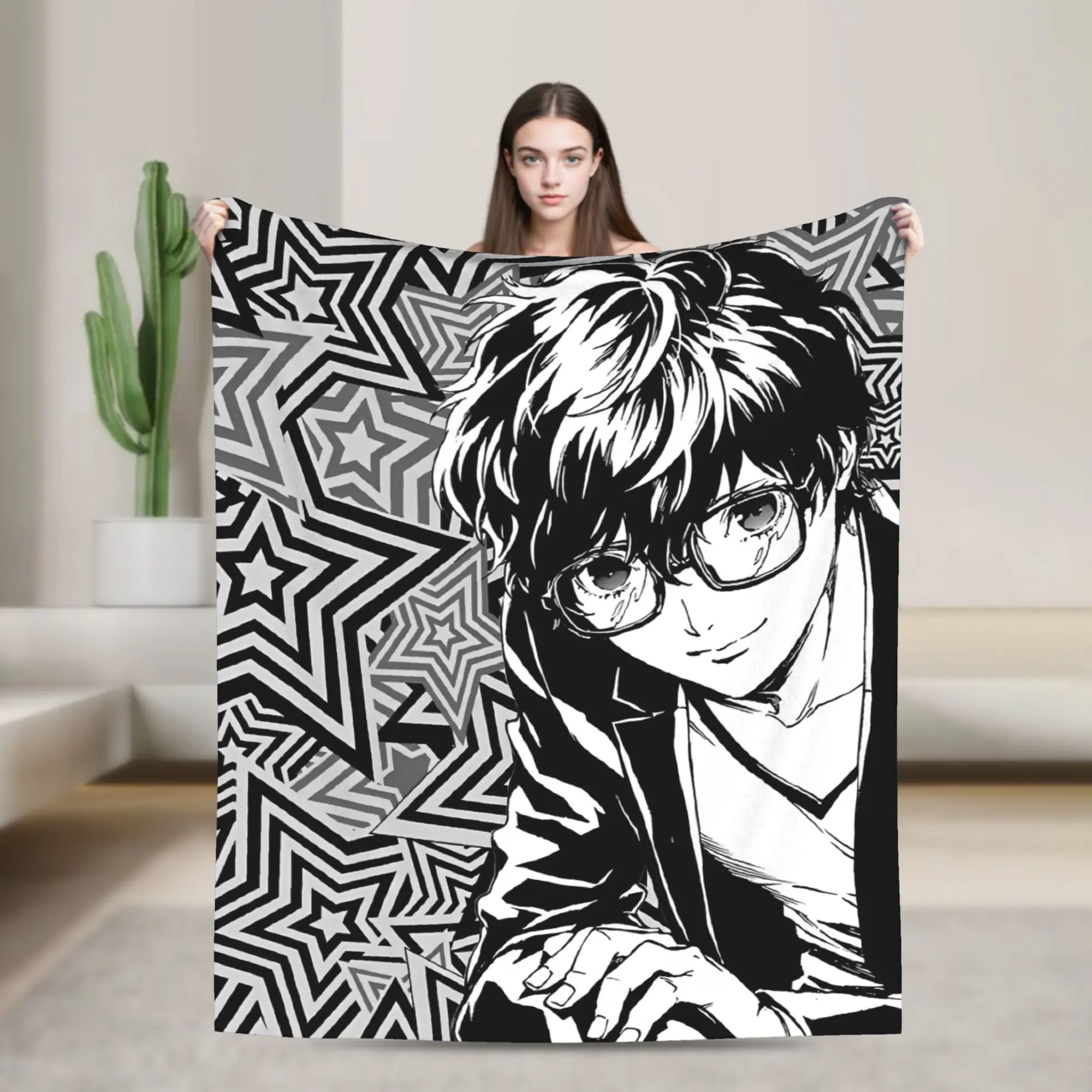 Persona   Joker  Blankets Fleece  Soft Throw Blanket for Home Couch Bedroom Quilt