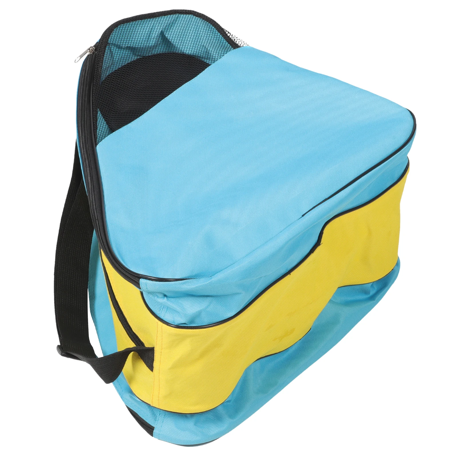 

Roller Skating Bag Sky Blue Yellow Nylon Shoes Storage Backpack Durable Inline Skates Pouch Child Size Portable Carrying