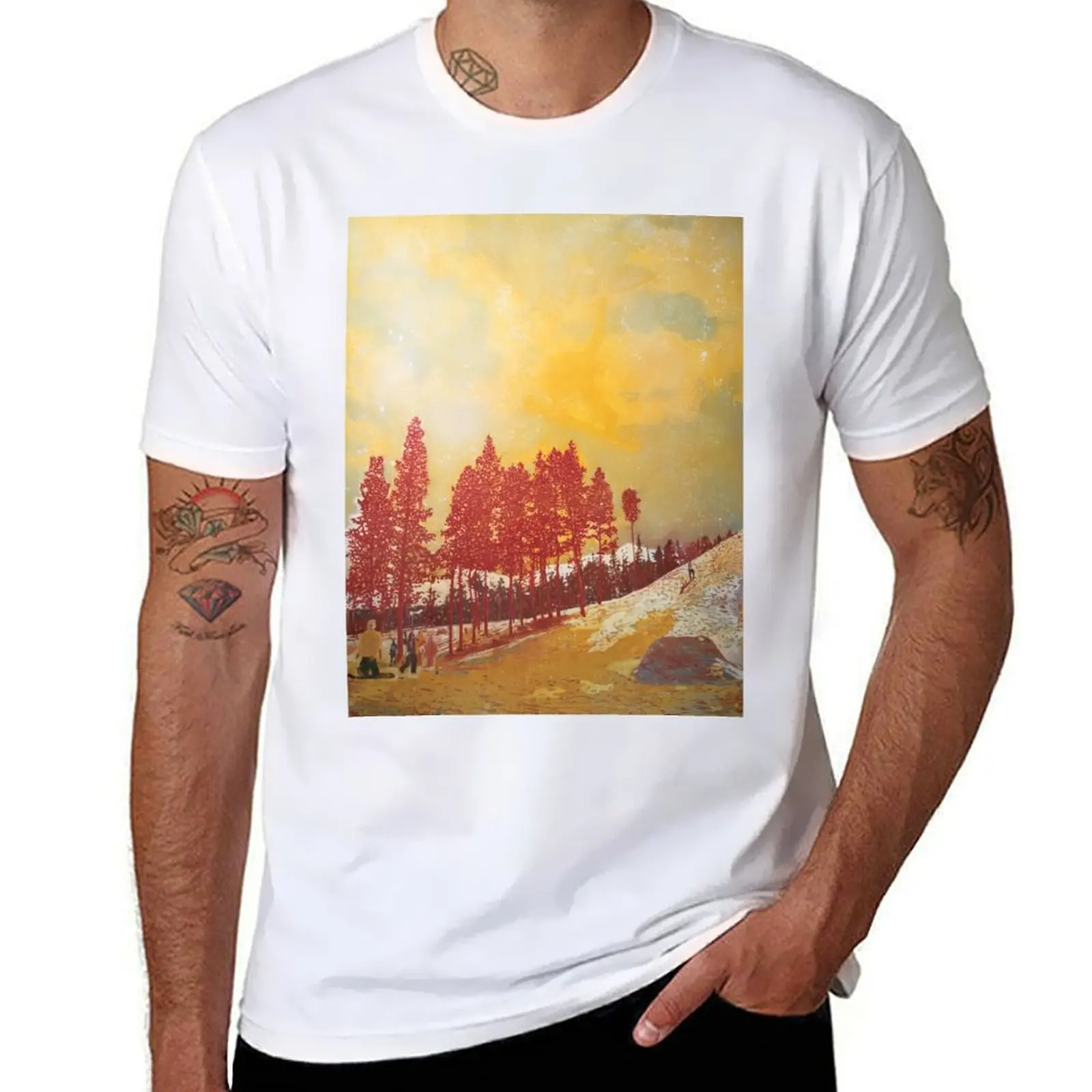 

Peter Doig T-Shirt man t shirt summer men t shirt cotton 100% T-Shirt
