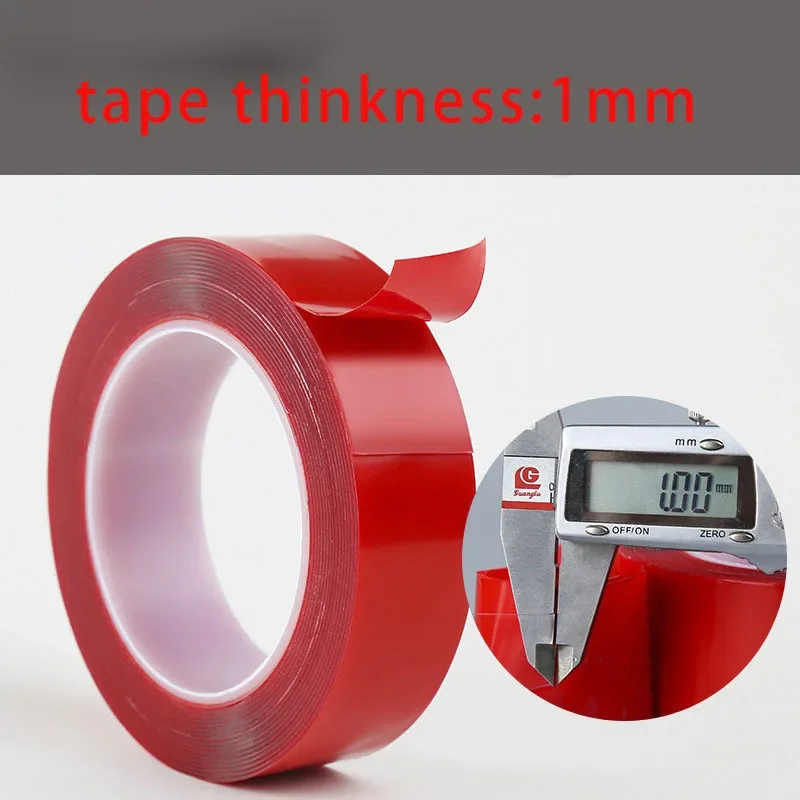 

Высокопрочная Двухсторонняя клейкая лента 300 см, акриловая прозрачная наклейка без следов для светодиодной ленты, фиксированная Автомобильная клейкая лента для планшета