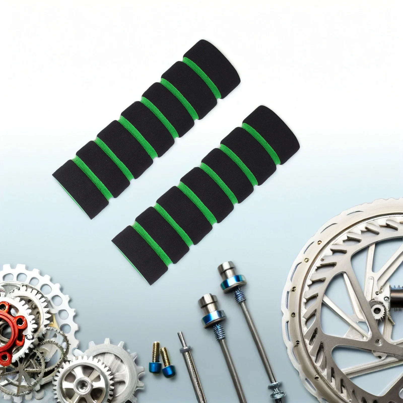 2pcs Bicycle Handle Bar Grips Sponge Non-Slip For Mountain Bike Electric Folding Cruiser Dirt Jumper Bikes