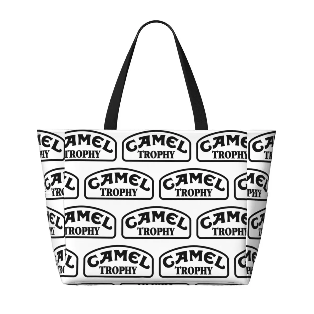 Camel Trophy Black Beach Tote Bag Sport Gym Yoga Duffle Large Tote Bag Women Travel Bag Fitness bag