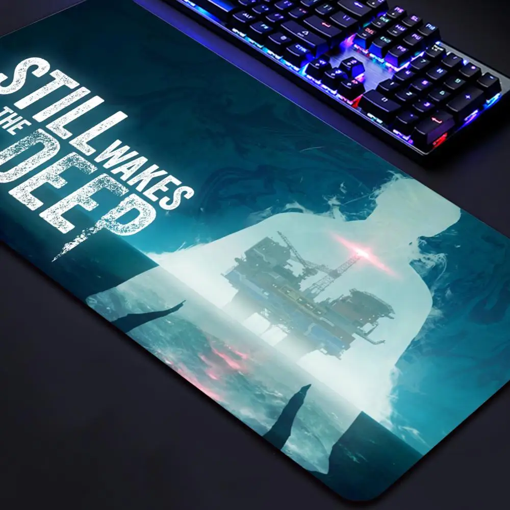 S-Still Wakes The Deep Mousepad Large Gaming Mouse Pad LockEdge Thickened Computer Keyboard Table Desk Mat