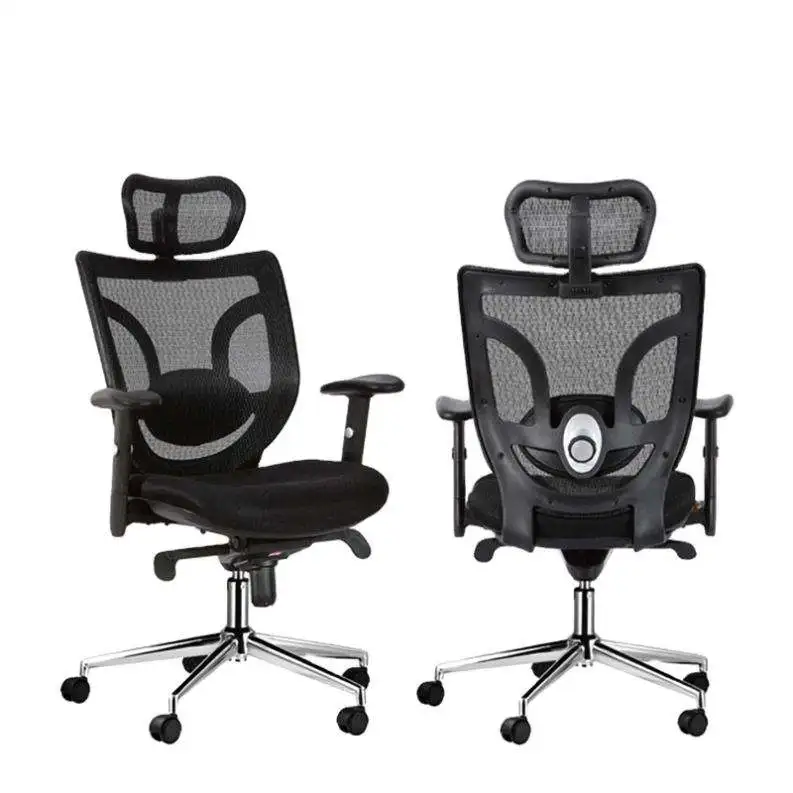 

High-Back Ergonomic Mesh Office Chair - Comfortable Silla Oficina with Adjustable Armrests