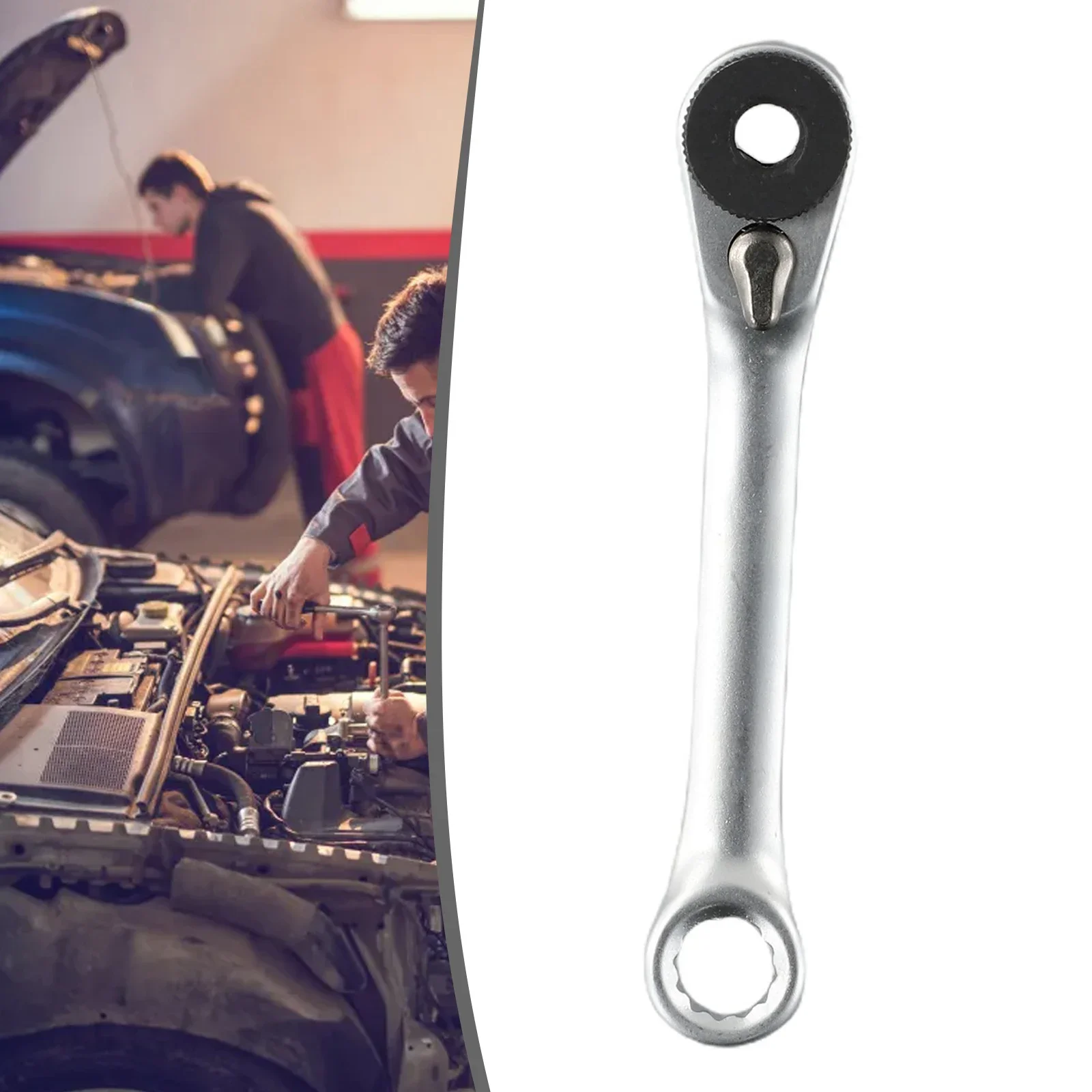 Ratchet Wrench 1/4 Inch Double Ended Quick Socket Wrench Screwdriver Bit Repair Tool  Mini Hex Torque Spanner ﻿Hand Tools