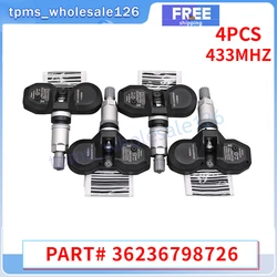 36236798726 6798726   TPMS 433MHZ 4PCS Sensore di pressione dei pneumatici per auto per Rolls-Royce Alpina 5 7 B3 BMW X3 X5 X6 Z4 E60 E90 E63 E65 F01