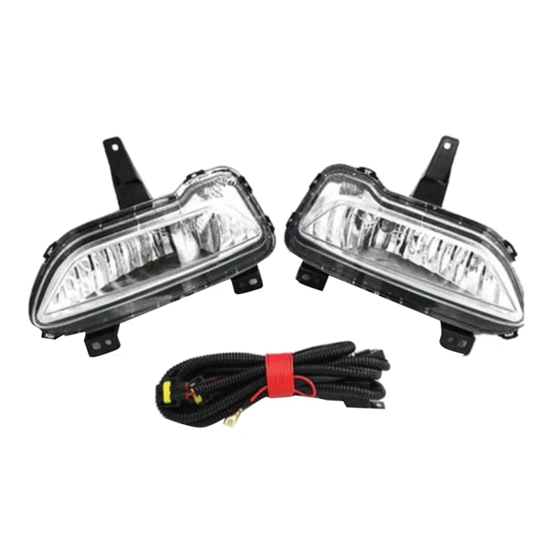 

1Pair Car Front Bumper Driving Lamp Foglight With Wiring Harness For GWM Great Wall POER 2021 2022