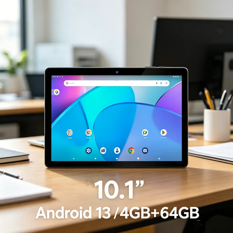 NEW 10.1" Android 13 Tablet PC 2GB+2GB RAM 64GB ROM Allwinner A133 1280 x 800 IPS HD 6000mAh WIFI Bluet-ooth 4.0 10