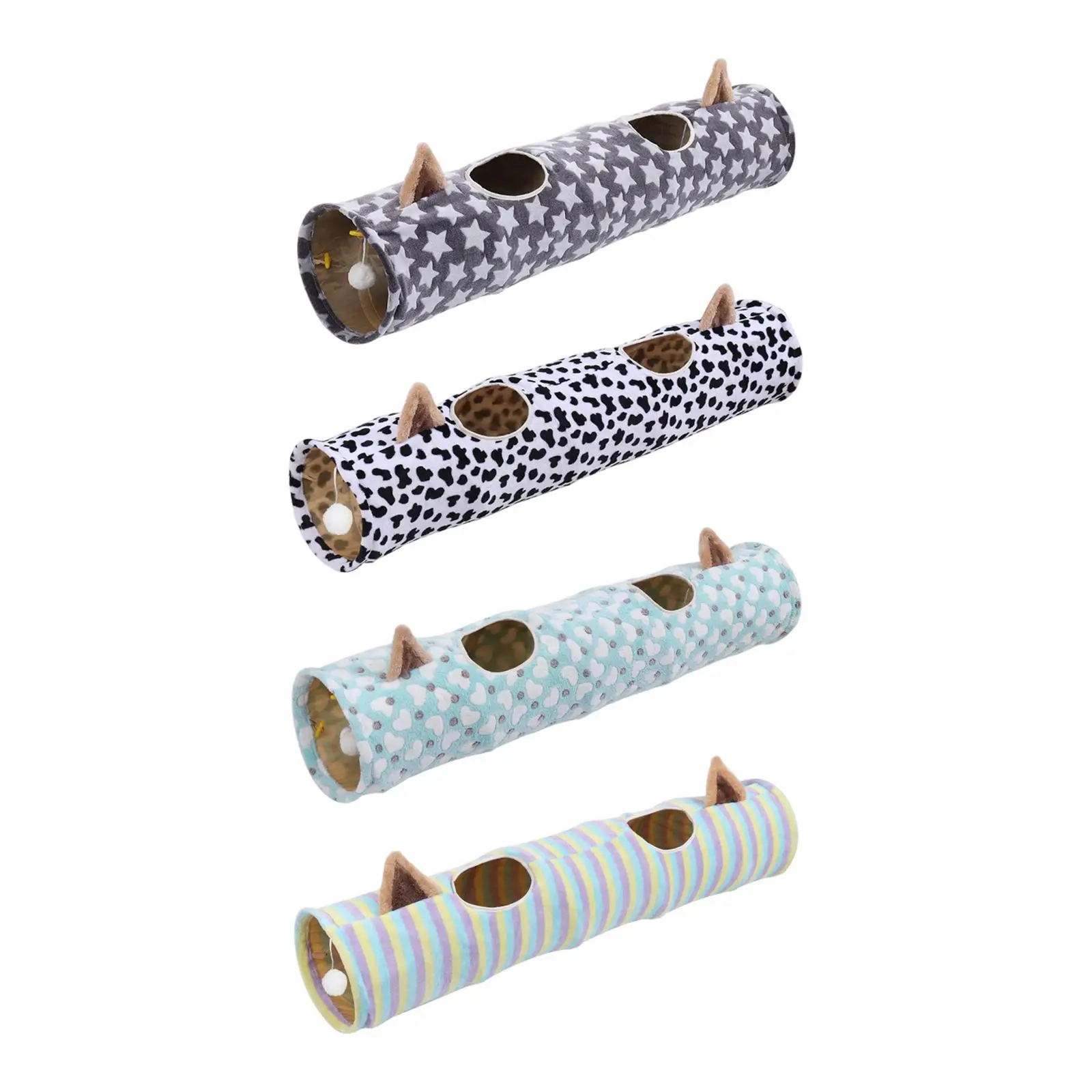

Cat Tunnels for , Tunnel Tube, Collapsible, Tent Interactive with Balls for Cat,Rabbits and Dogs