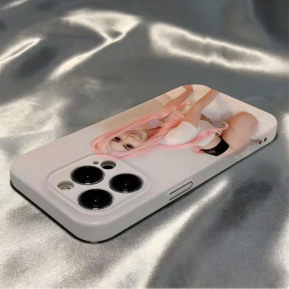 B-Belle Delphine جراب هاتف آيفون 16 برو ماكس 15 14 13 12 11 Pro11 Mini 2025 16 لامع HD غطاء الفيلم