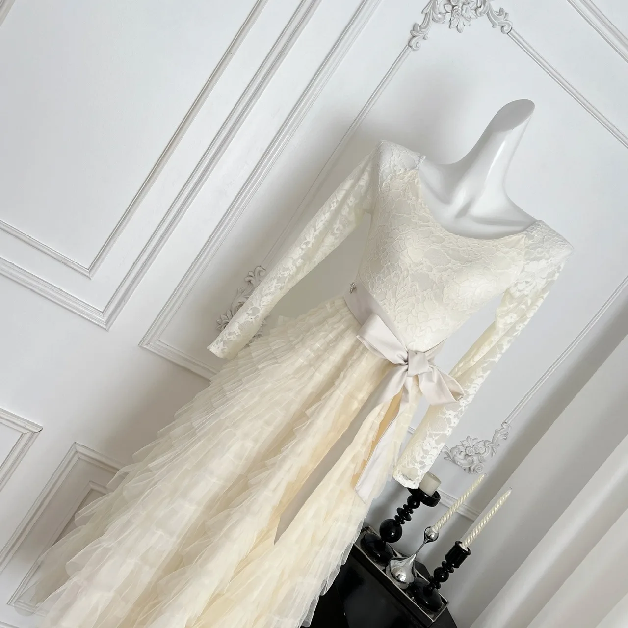 Retro Koronkowa Puszysta Spódnica Tortowa Dr Fce Podszewka Wyszczuplająca Damska Dr Sweet Sle Długa Sve Nadgarstek H-ape Jesień Zima