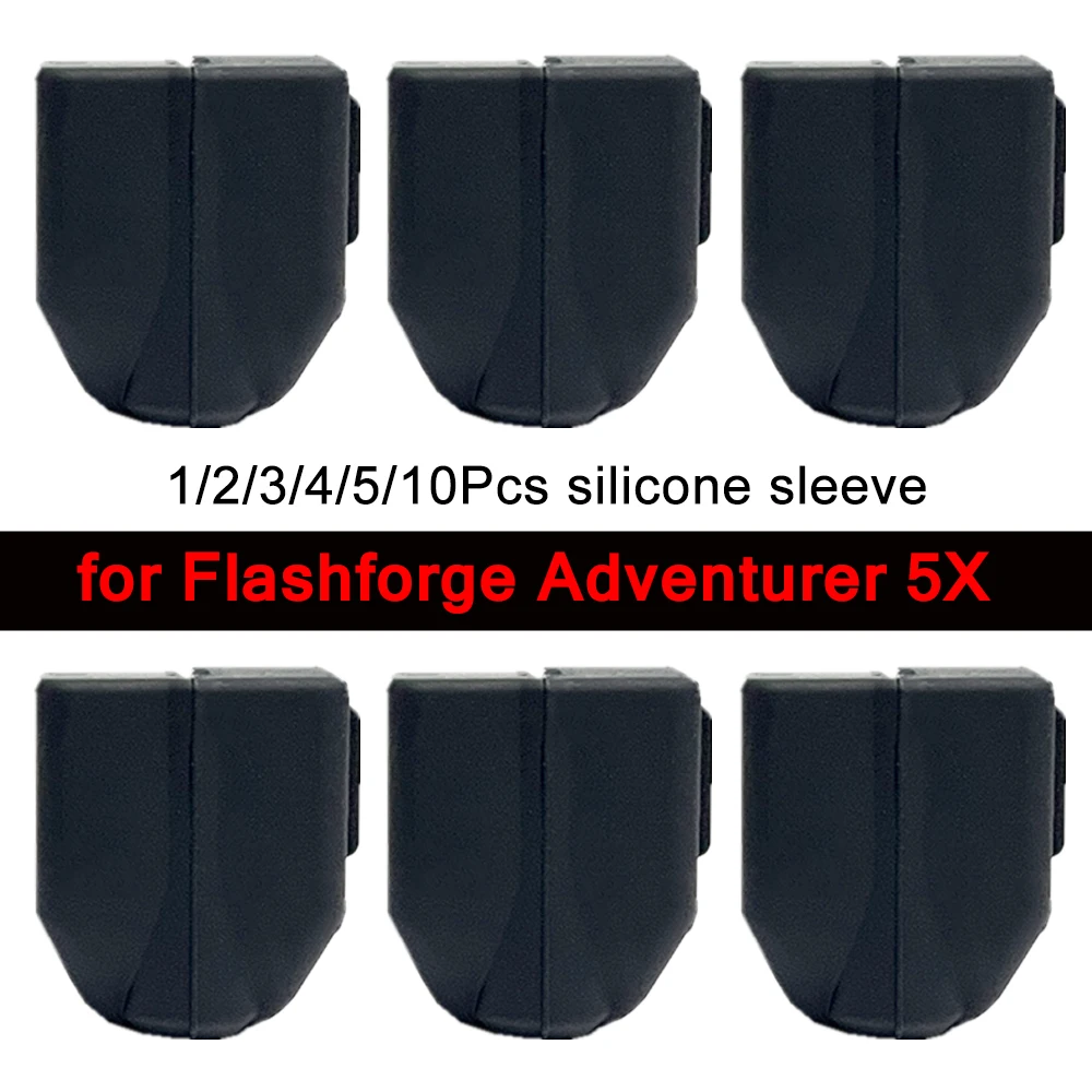 for Flashforge Adventurer 5X AD5X Silicone Sleeve 3D Printer Hotend Protector Cover Case Block Heat Insulation Silicone Socks