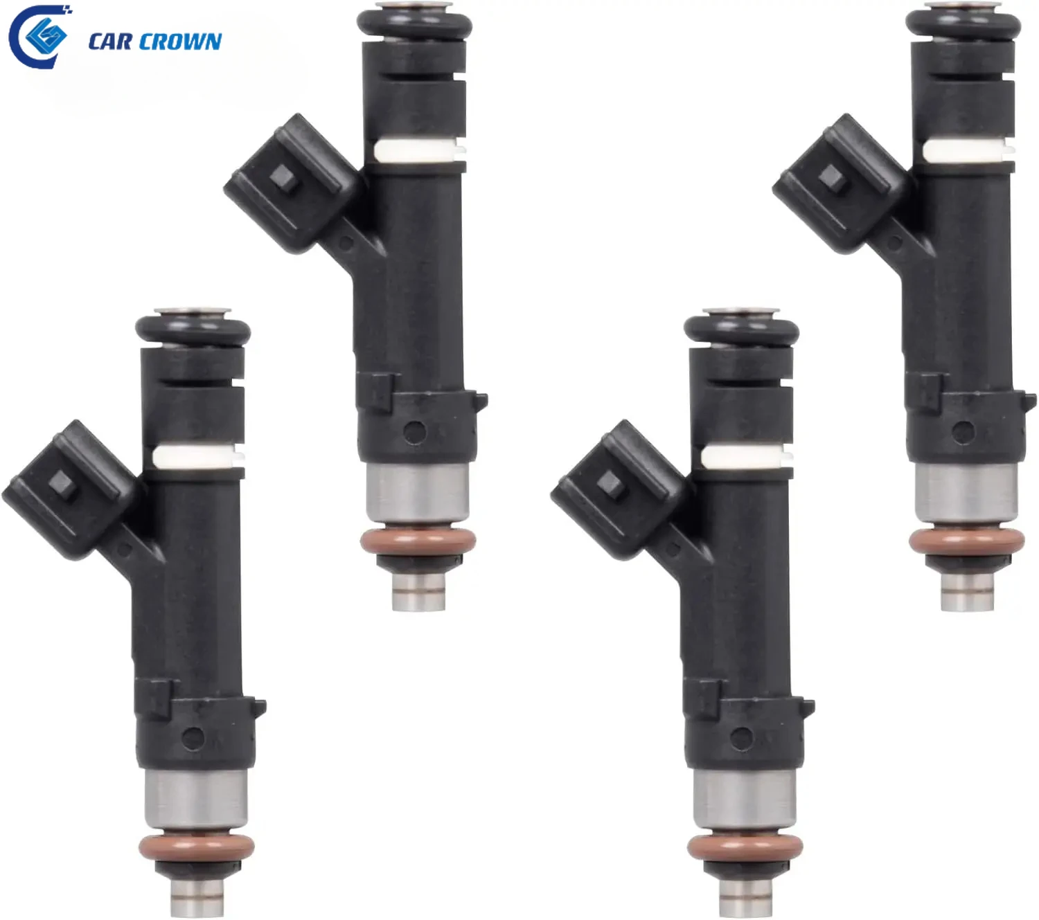 4PCS Fuel Injector 12 Holes Compatible 0280158162 FJ999 9E5Z9F593A 822-11210 For Ford Lincoln Mazda