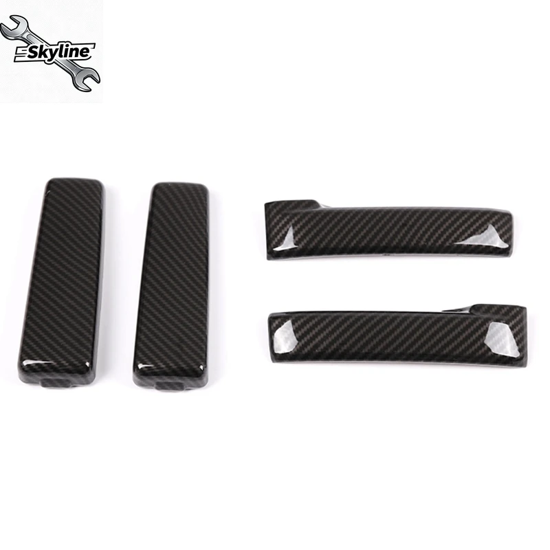 Cruiser 2007-2021 ABS Carbon Fiber Car Inner Door Handle Bowl Panel Cover Trim Decorative Accessories