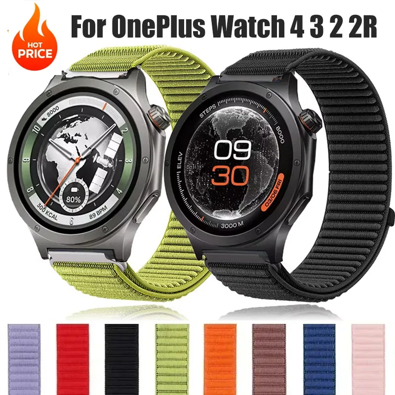 Bracelet sport en nylon pour montre oneplus 4 3 2 2R 43 46mm, accessoires, bracelet Correa 22mm 18mm, bracelet de montre pour Oppo X X2 X3/4Pro