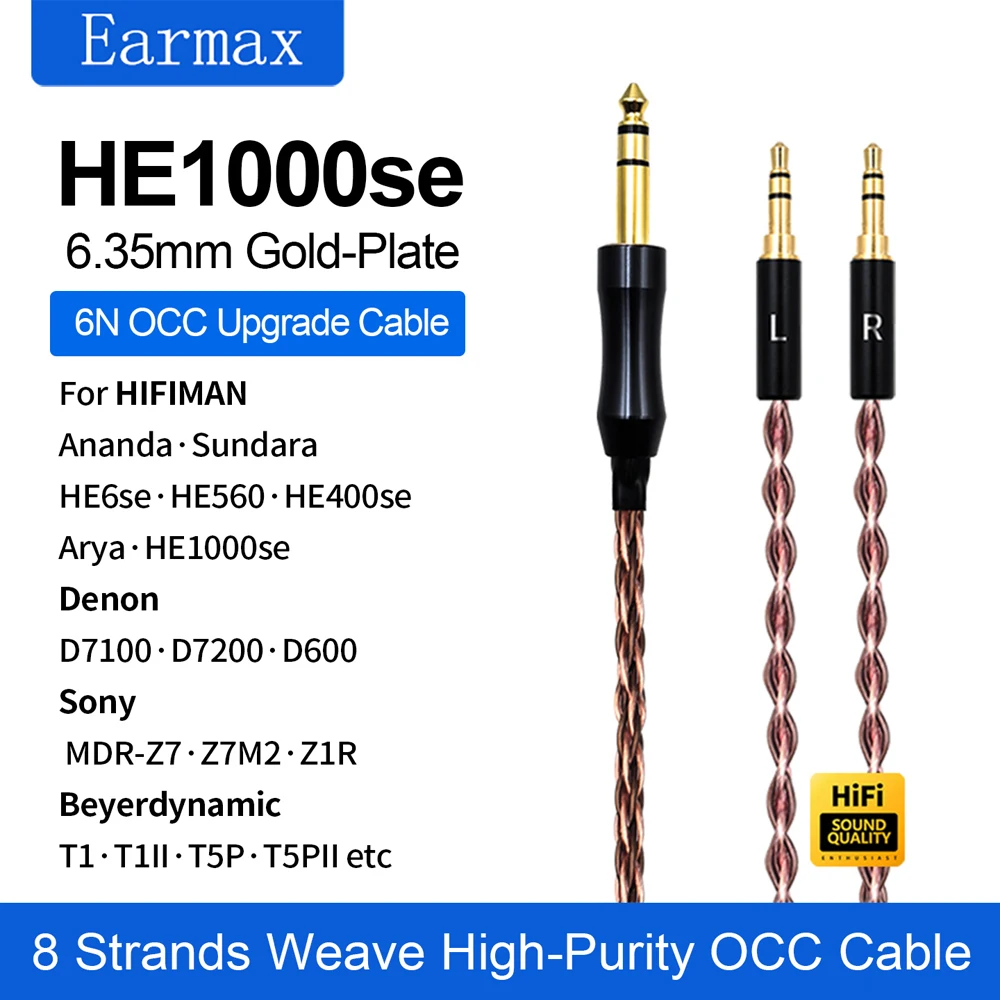 4.4mm Balanced Headphone Cable Compatible With HIFIMAN ANANDA Arya Unveiled & Sony Z7M2, HiFi Upgrade Replacement Cord