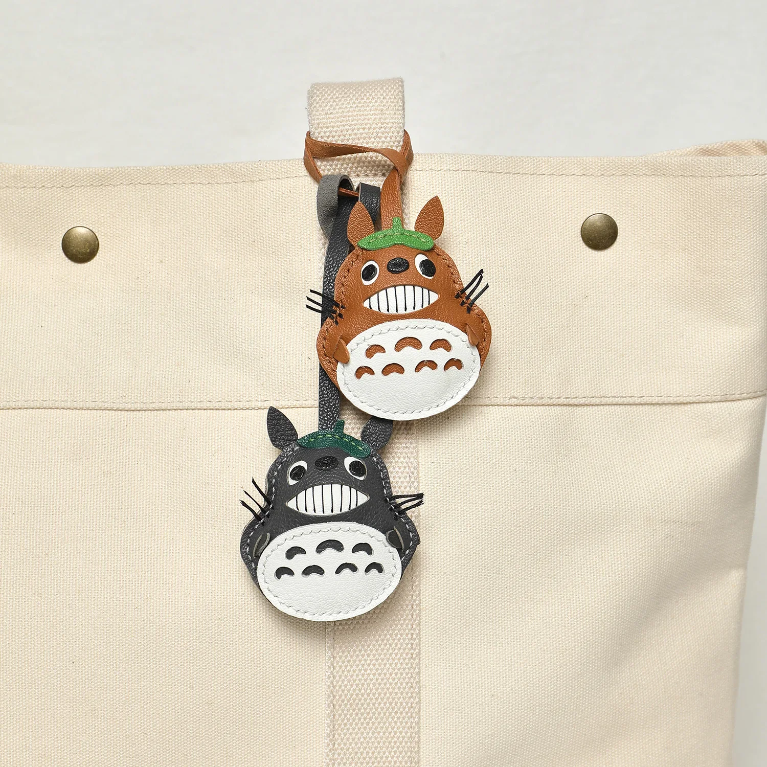 Sheepskin Handmade Real Leather Chinchilla Bag Charm KeyChain Gift Cute Bread Decoration For Bag Exquisite Charm Bag Accessories