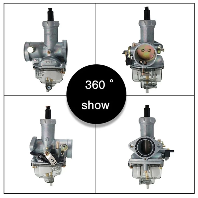 PZ27 PZ27MM Motorcycle Carburetor with Oil Pan Suitable for Motorcycle TTR250 CG200 Transparent