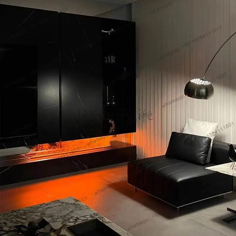 Atomization electronic fireplace simulation flame humidifier embedded high-end home