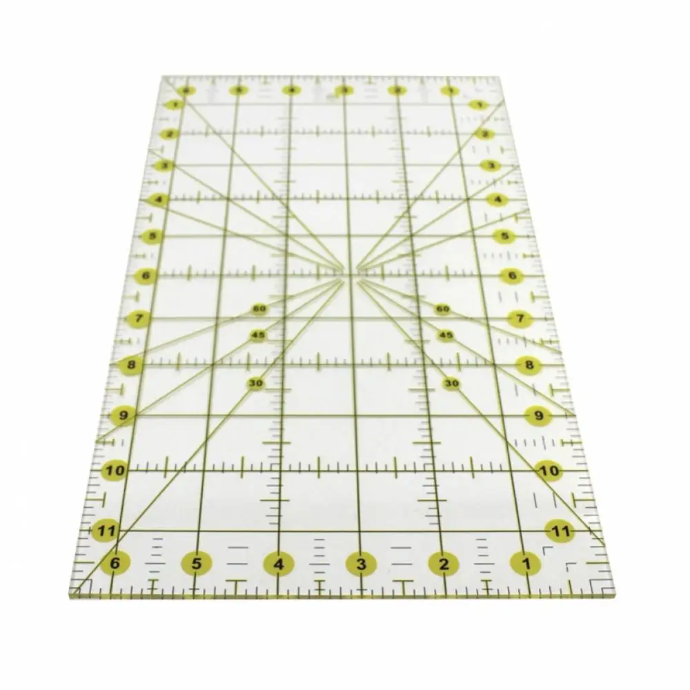 Acrylic English System Quilter Ruler Cutting Sewing Patchwork Rule for Precision Cutting Fabric Paper / Sewing / Crafts Template