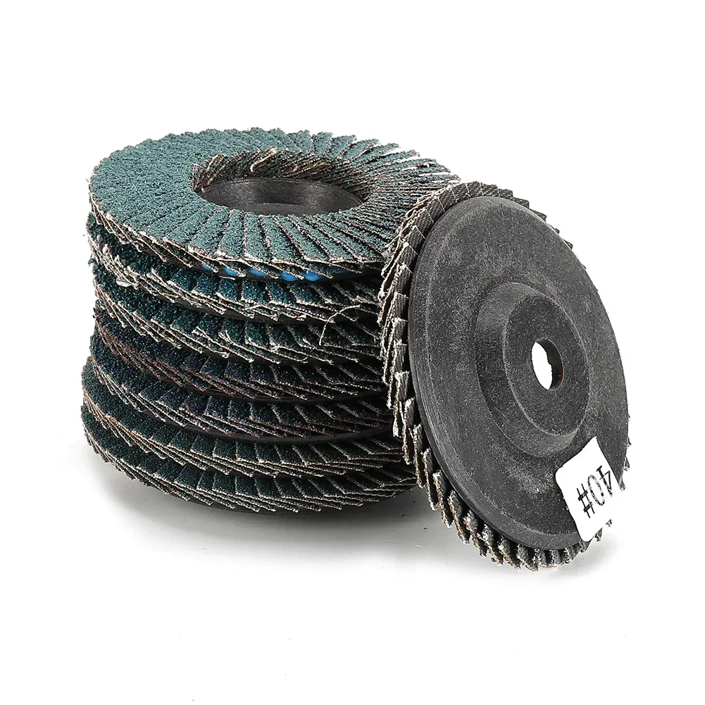 8pcs 3 Inch Flat Flap Discs 75mm Grinding Wheels Wood Cutting For Angle Grinder 40/60/80/120 Grit Sanding Discs Abrasive Disc