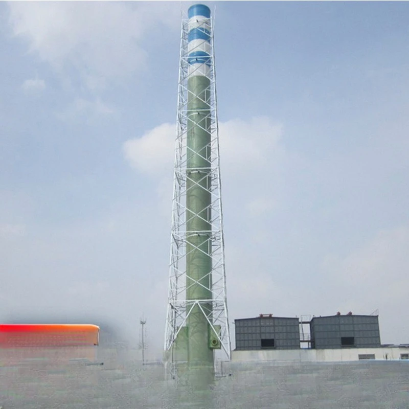 Chimney tower bracket, torch support tower ventilation, exhaust pipe
