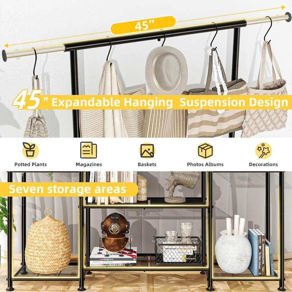 Plant Stand Indoor Outdoor,Metal 3Tier Tall Hanging Plant Shelf for Multiple Flower Planter Large Heavy Duty Ladder Plant Holder