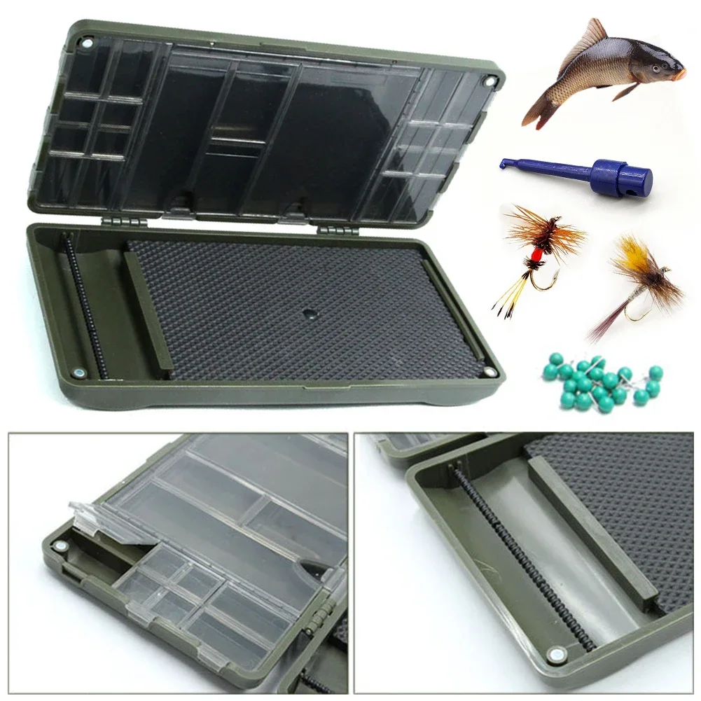 

Carp Fishing Rig Case Compartment Fishing Tackle Box Fishing Tackle Accessories Boxes Swivels Hook Bait