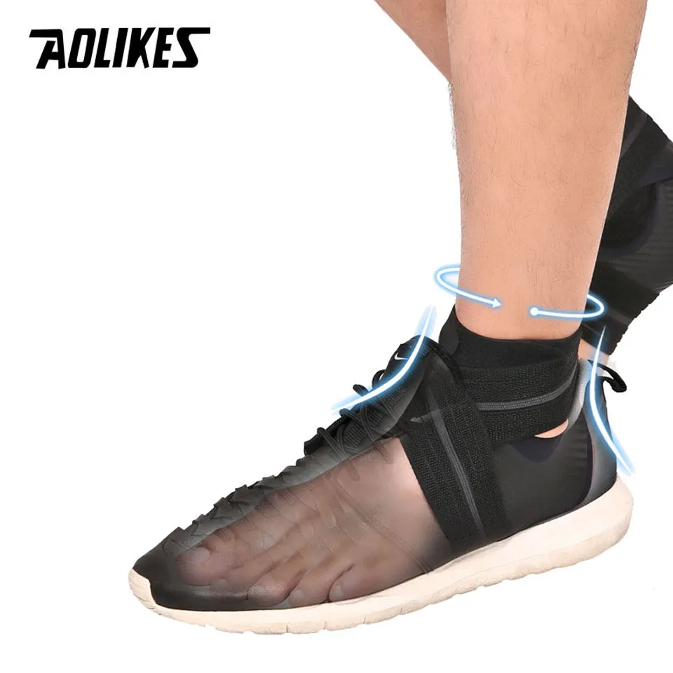 AOLIKES 1PCS Compression Ankle Brace - Lightweight Ankle Sleeve Sock Support for Sprains Arthritis Tendonitis Running Fitness